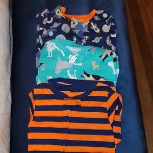 NWT 3 Pack Footed Pajamas 3T Boys